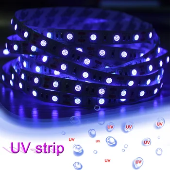 

UVC LED Sterilization Lamp 5M 300 LEDs UV Strip Sterilizer Light UVC Tape Lamp Sterilizer Waterproof UV Disinfection Strip Light