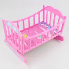 

Pretend Play Accessories Premium Smooth Surface Fun Mini Child Bed Toy Model for Household Pretend Toy Kids Toy
