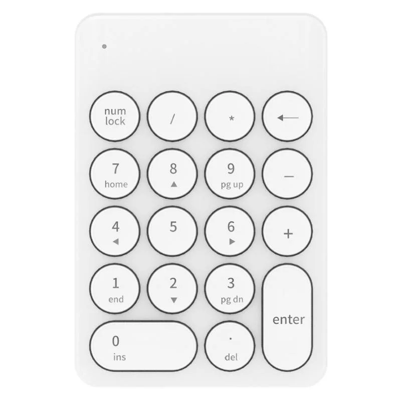 Ik6610 беспроводная цифровая клавиатура 1600 точек/дюйм мини цифровая клавиатура