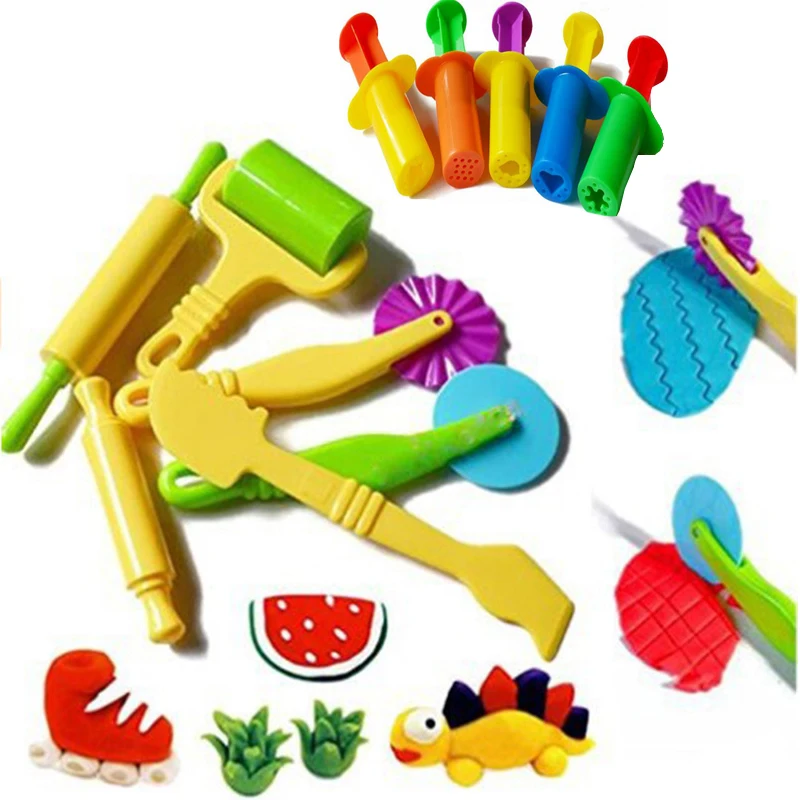 Play Dough Model Tool Toys Creative 3d Plasticine Tools Playdough Set