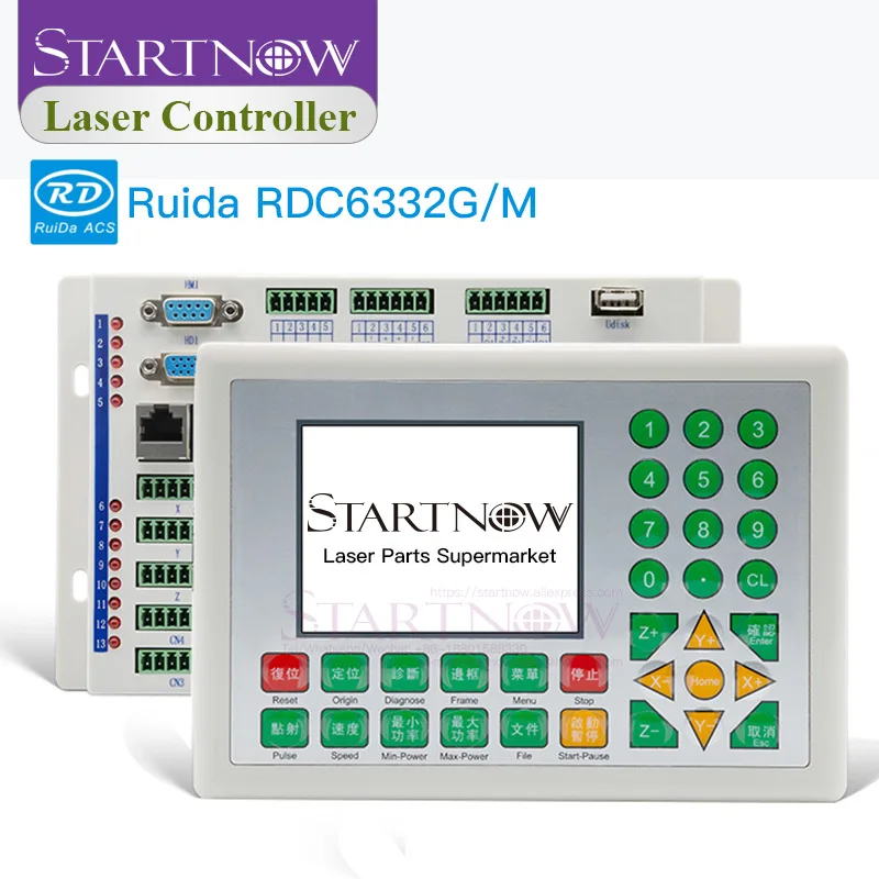 Startnow RDC6332M RDC6332G CO2 Laser Controller Laser Snijmachine Draadloze Afstandsbediening Focus Systeem Ruida Dsp Moederbord