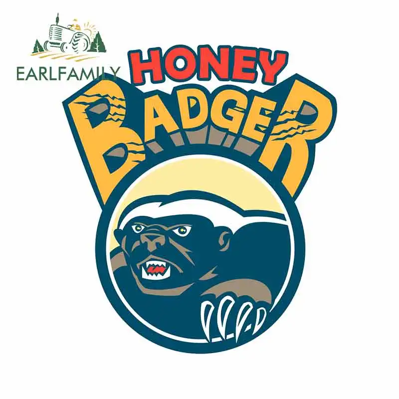 EARLFAMILY 13 см x 11,5 см для меда, барсука, талисмана, автомобиля, грузовика, наклейка, бампер, окно, сделай сам, автомобильные аксессуары, граффити, стикер, водонепроницаемый|Наклейки на автомобиль| | АлиЭкспресс