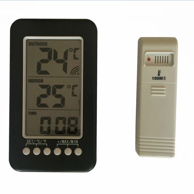 Weather Station Wireless Indoor Outdoor Thermometer Color - Temu