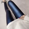 Jielur Autumn PU Faux Leather Leggings Women 4 Colors Skinny Pants Female Korean Ladies Fleece Pencil High Waist Legging S-3XL ► Photo 1/6