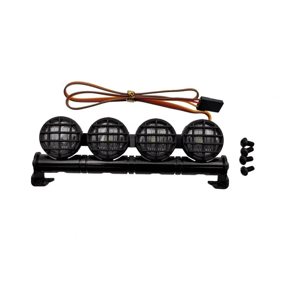 

RC Roof Luggage LED Light Bar Kit Lamp for 1/10 Crawler Car Traxxas Trx-4 TRX4 Axial SCX10 RC4WD D90 HSP RGT