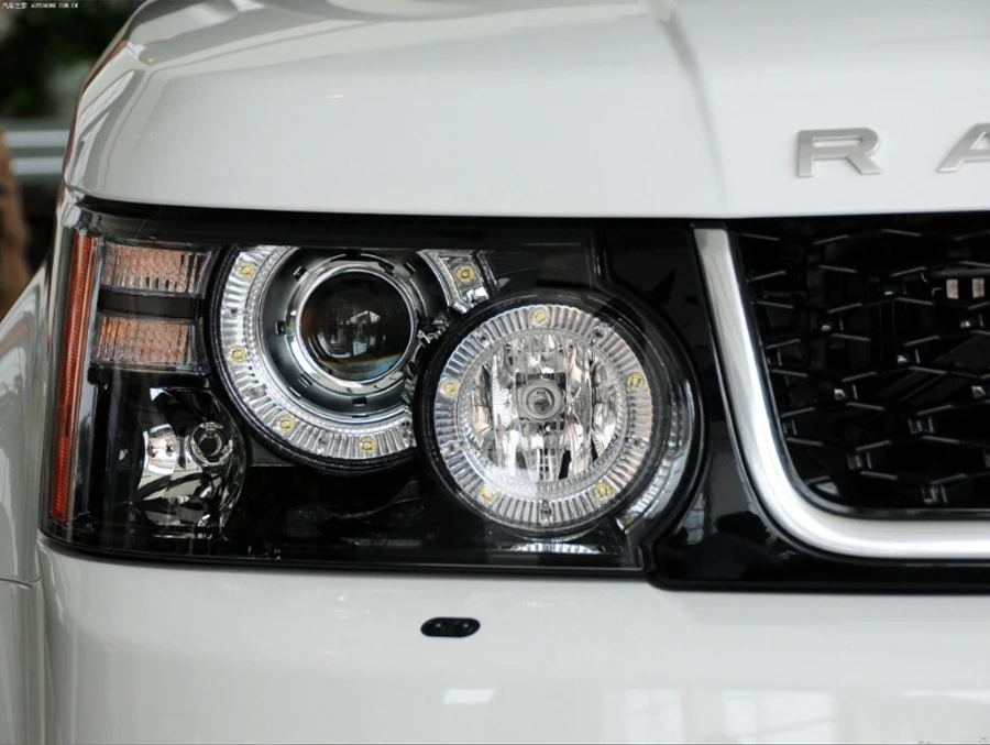 Для Range Rover Sport shell фара черный корпус абажур Черный абажур фара базовый объектив черный чехол автомобильный капот обертывание 2010