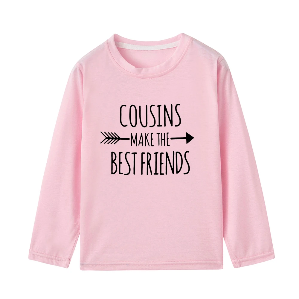 Cousins Make The Best Friends/Детские футболки с длинными рукавами для мальчиков и девочек
