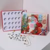 Behogar Cute Christmas Advent Countdown Calendar DIY 24 Days Charms Bracelet Beads Set Surprise Box for Girls Kids Xmas Gifts ► Photo 1/6