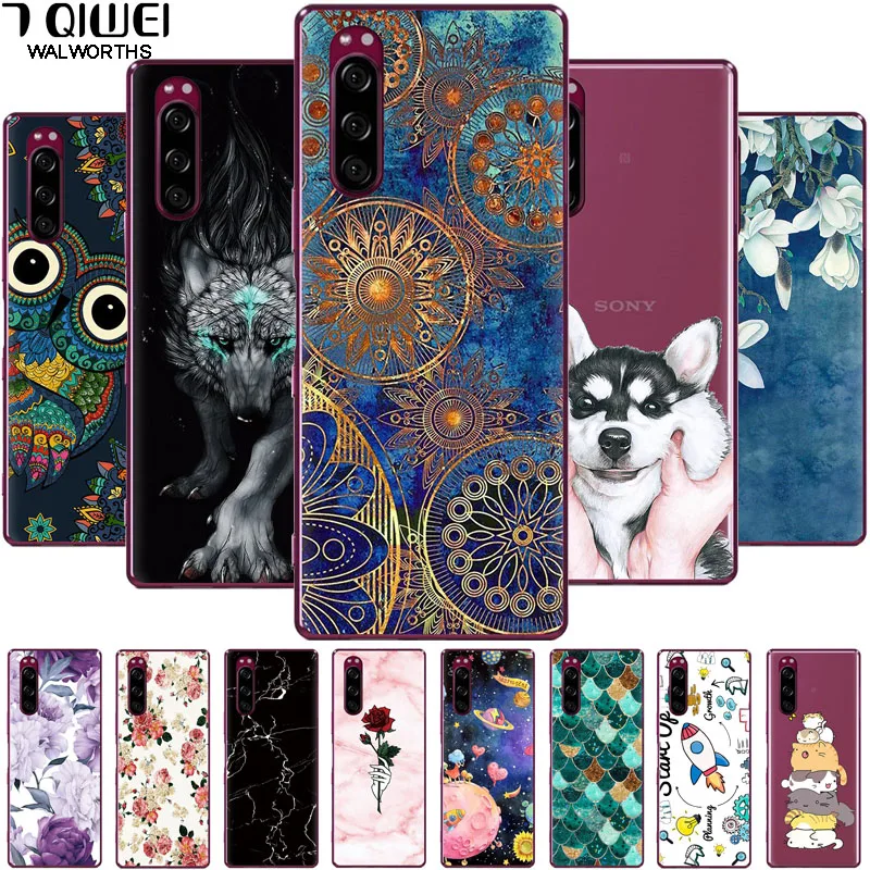 

For Sony Xperia 5 Case Silicone Soft TPU Phone Case For Sony Xperia 5 J8210 J8270 J9210 Cover Clear Funda For Sony Xperia5 6.1''