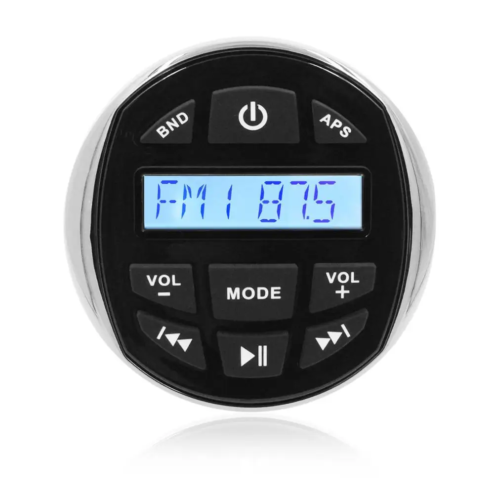 US $112.51 Waterproof Marine Radio Bluetooth Stereo Boat Audio System Receiver Car MP3 Player2Pair 4 Marine SpeakerFM AM Hidden Antenna