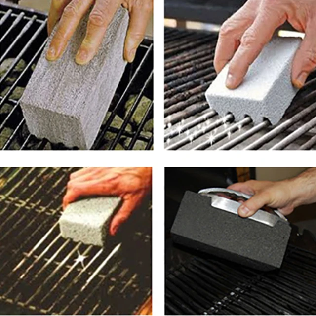 Bbq Grill Tégla Blokk Kézi Tisztító Kő Barbecue Állványok Foltok Tiszta Scraper Kefe - Image 3