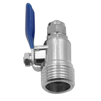 

1/2 To 1/4 Inch Water Purifier Home Control Lockout Threaded Kitchen Ball Inlet Zinc Alloy Tube Connector Plumbing