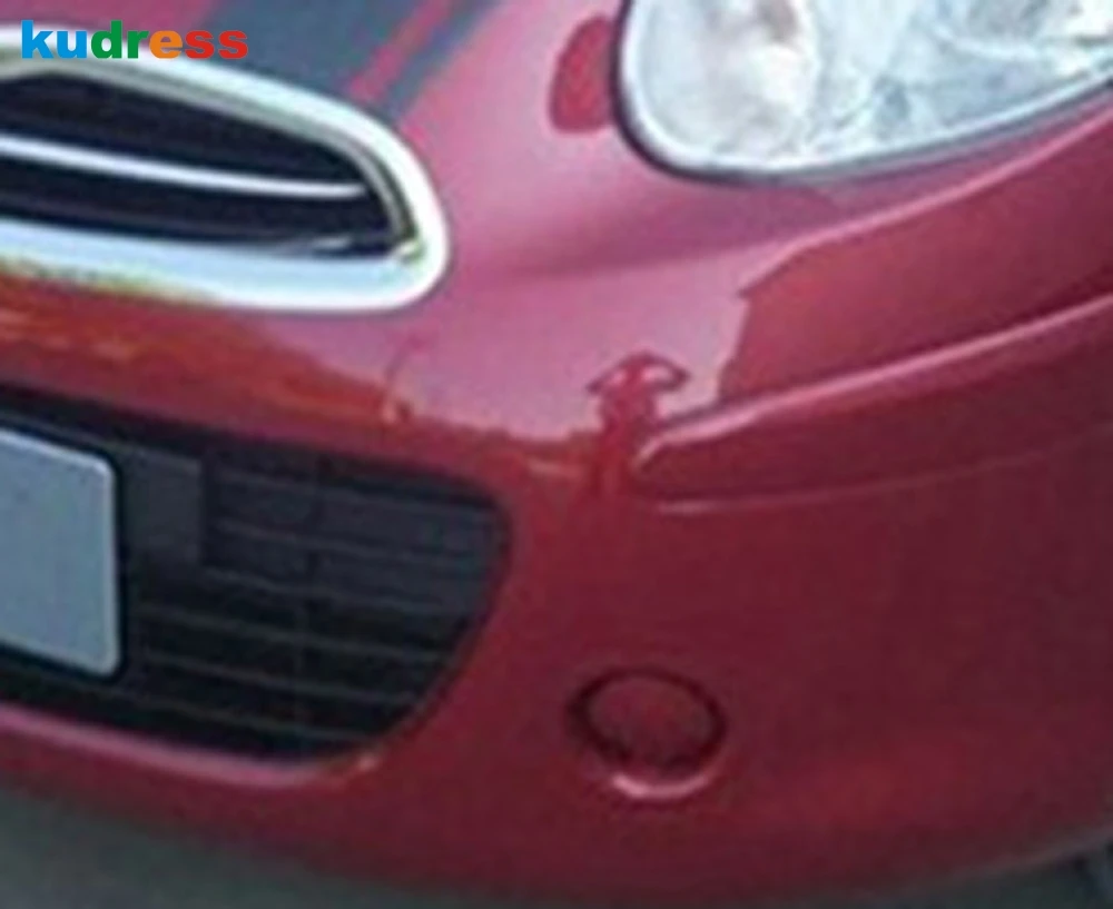 For Nissan March 2010 2011 5dr Hatchback Chrome Front Center Grill Grille Decoration Cover Trim Car-Styling Exterior Accessories |
