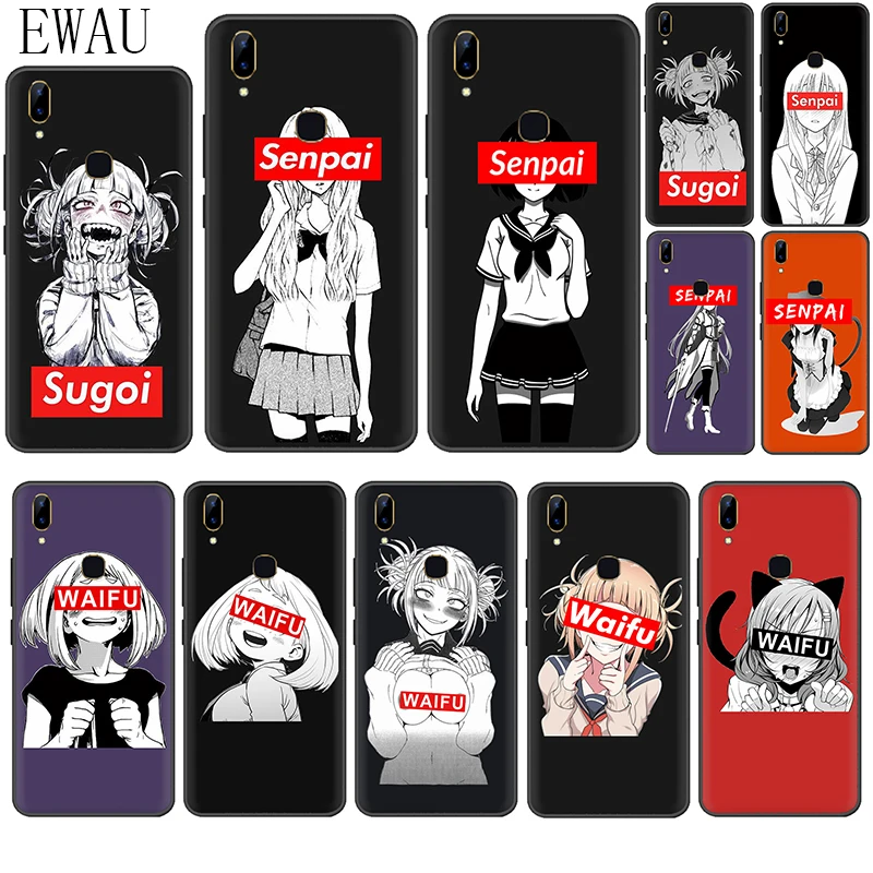 EWAU Sugoi семпай аниме waifu силиконовый чехол для телефона VIVO Y53 Y55s Y81s Y79 V9 V11 V15 Pro Y69 Y71 Y91C