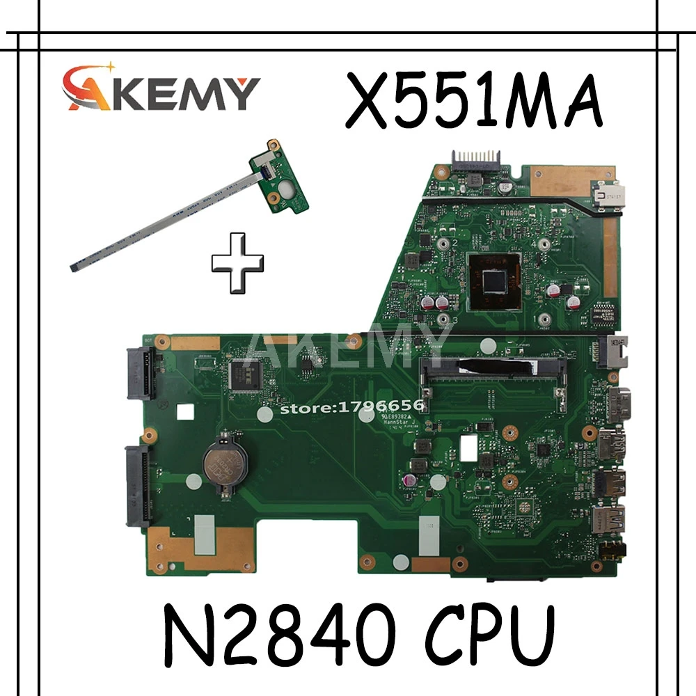Akemy X551MA материнская плата для ноутбука For Asus X551M X551 F551MA D550M протестированный