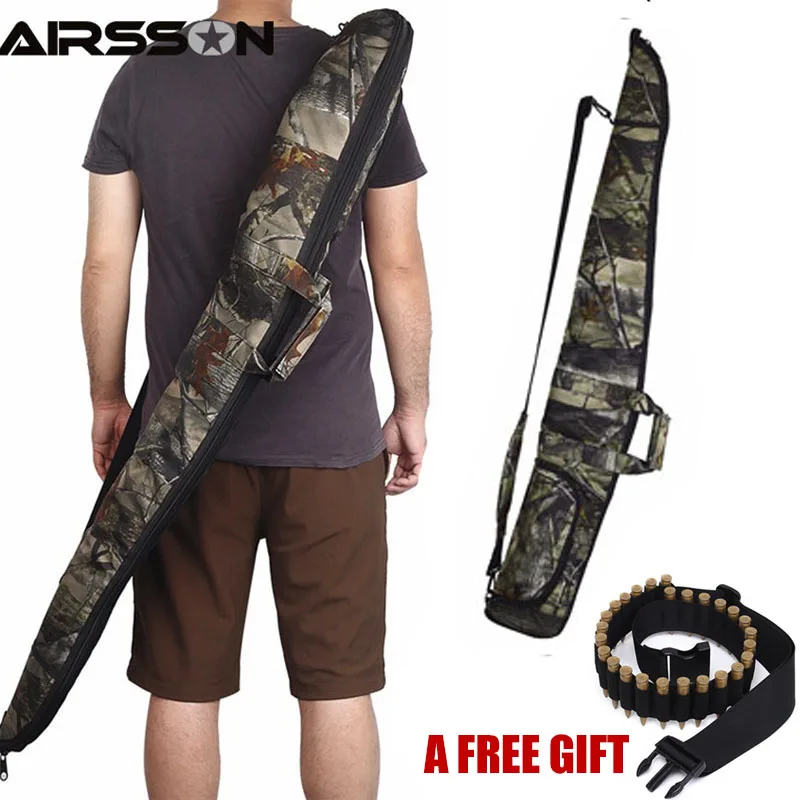 

130cm Tactical Rifle Bag Gun Holster 1200D Camouflage Gun Case Airsoft Hunting Soft Padded Bionic Military Camo Backpack