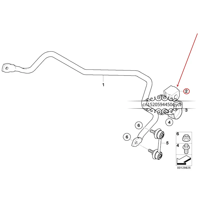 Стабилизатор Резиновый рукав подходит для 3 серии 3.0ib mw2.5i задний баланс бар резиновый рукав резиновый Подшипник Втулка открытие клей