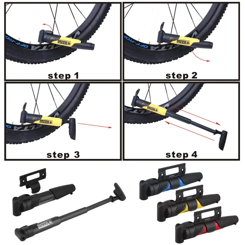 New Portable mini 125g cycling mountain bike portable mini pump Double stroke gas mouth Bicycle Pump New Newest