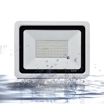 

110V 220V 50W 100W 80lm/w SMD2835 LED Floodlight Outdoor Waterproof IP65 Security Flood Light 6500K for Garden Yard Garage Wall