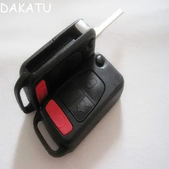 

DAKATU With LOGO 3+1Button Panic Switch Flip key shell HU39 Blade For MERCEDES BENZ ML320 ML350 ML55 SLK230 AMG HU64/HU39 Blade
