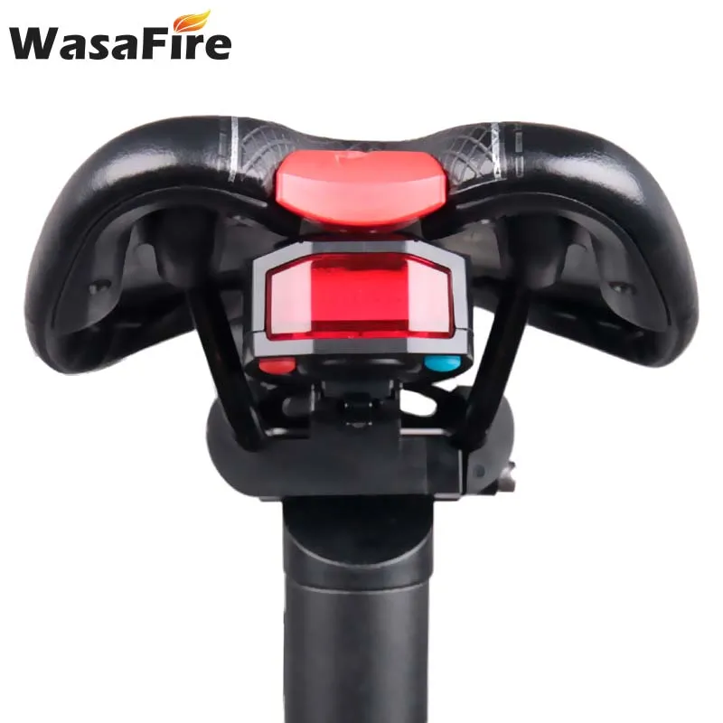 WasaFire USB Перезаряжаемые велосипедный задний фонарь светильник 3 режима светодиодный велосипедный Противоугонный светильник s Анти-кражи интеллигентая(ый) Предупреждение велосипедный фонарь