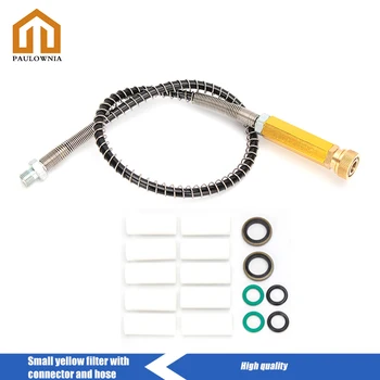 

High Pressure Hand Pump Filter PCP Paintball Water-Oil Separator 300bar 4500psi Dry Air 50cm Nylon Hose M10x1 Quick Couplers