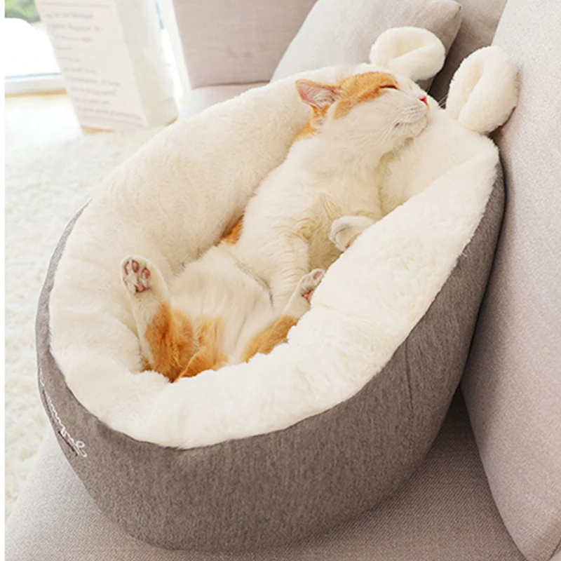 Ear Shape Pet Cat Dog Bed Winter Warming Dog House Soft Material