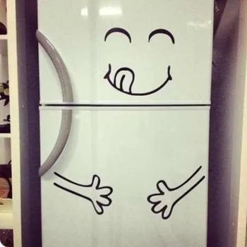 

Funny Generation Carved Smiley Refridgerator Magnets Wall Stickers Support Af2433