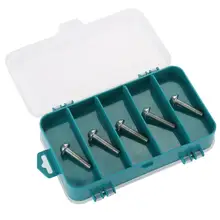 Портативная коробка для инструментов 2 вида цветов портативная упаковочная коробка компонент Двусторонняя коробка для хранения Прозрачная крышка разумные слоты