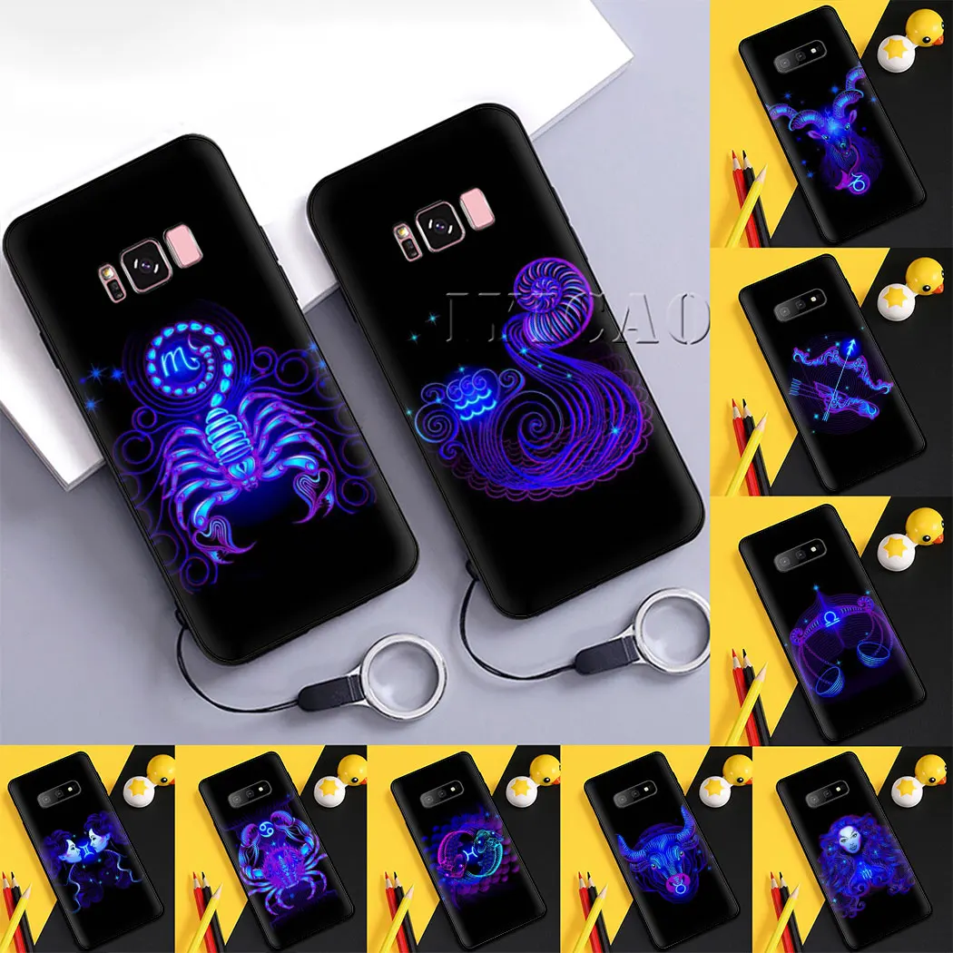 Мягкий чехол с 12 знаками Зодиака для Samsung S6 S7 Edge S8 S9 S10 Plus S10e Note 8 9 10 | Мобильные