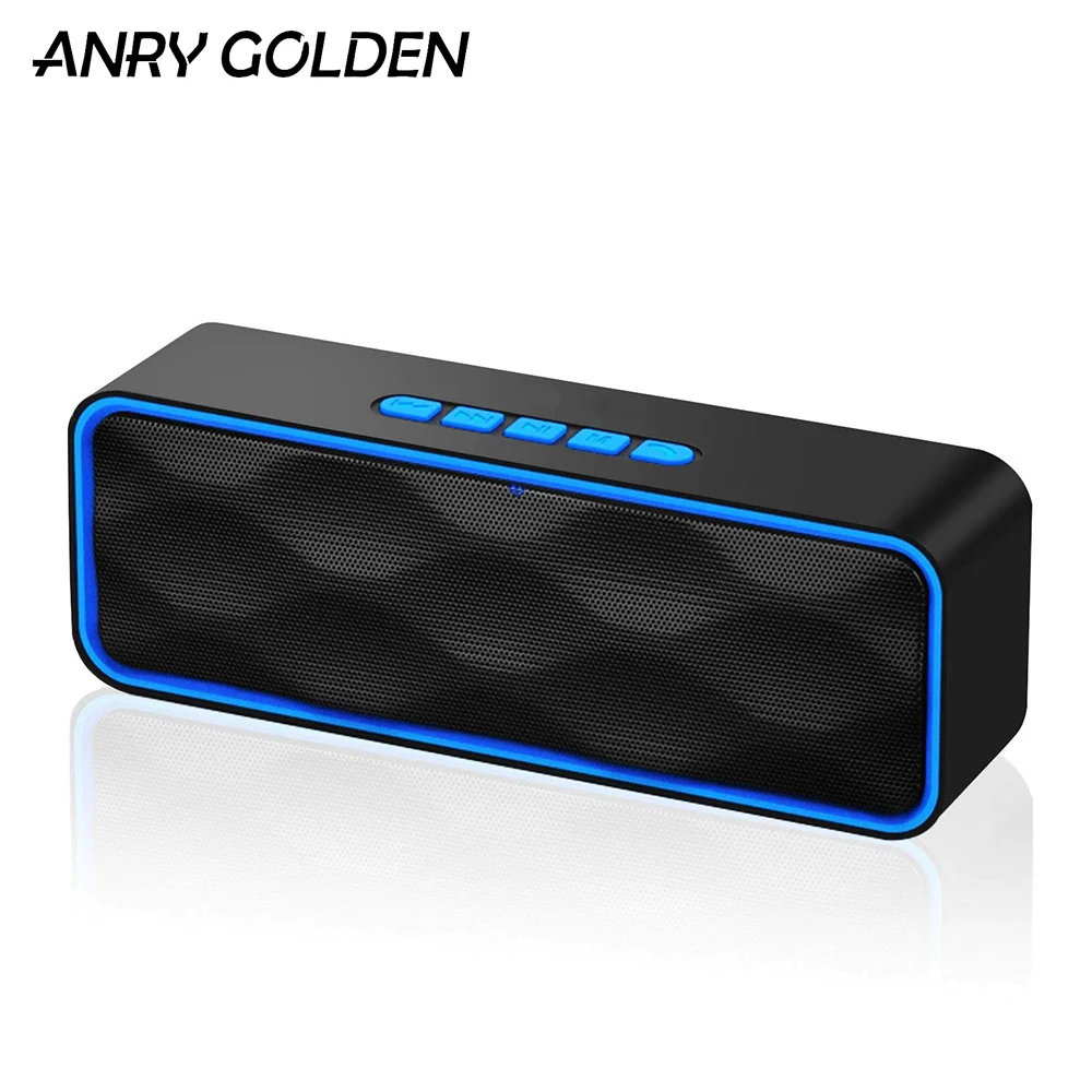 

ANRY Bluetooth Speaker Portable Wireless Loudspeaker for Tablet Phone Non-Waterproof Stereo Music USB AUX TF FM Phone Call