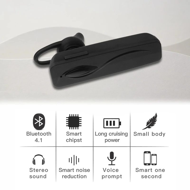 AAAE Top-Mini Bluetooth наушники, беспроводная гарнитура, невидимые деловые наушники, Hi-Fi наушники для водителя автомобиля с микрофоном, свободные руки