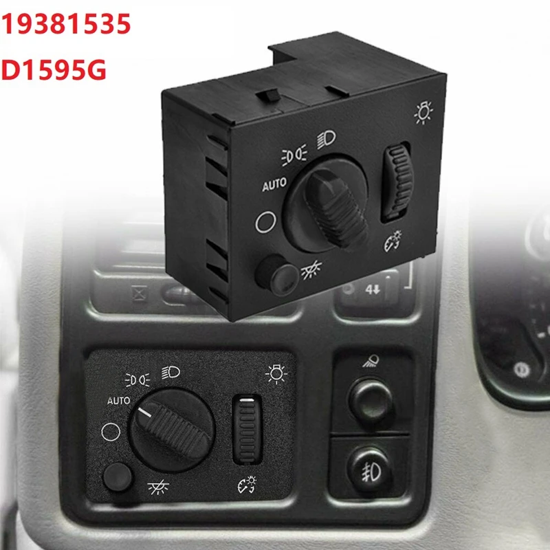 Headlight Switch for Silverado Sierra 2003 2004 2005 2006 2007 19381535 D1595G 15194803 Head Light Lamp Dimmer | Автомобили и