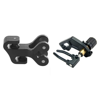

1 Pcs Archery Arrow Rest Both for Recurve Bow and Compound Bow & 1 Pcs Bow Cable Sliding Archery Bow String Separator