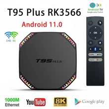

T95 Plus Smart TV BOX Android 11 2.4G/5G Wifi RK3566 1000M 8K 8GB 64GB 4K Media Player tvbox Google Vioce Assistant Set Top Box
