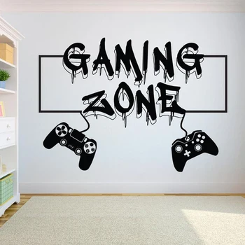 

Cartoon Game zone Decal Removable Vinyl Mural Poster Living Room Bedroom Vinyl Decals