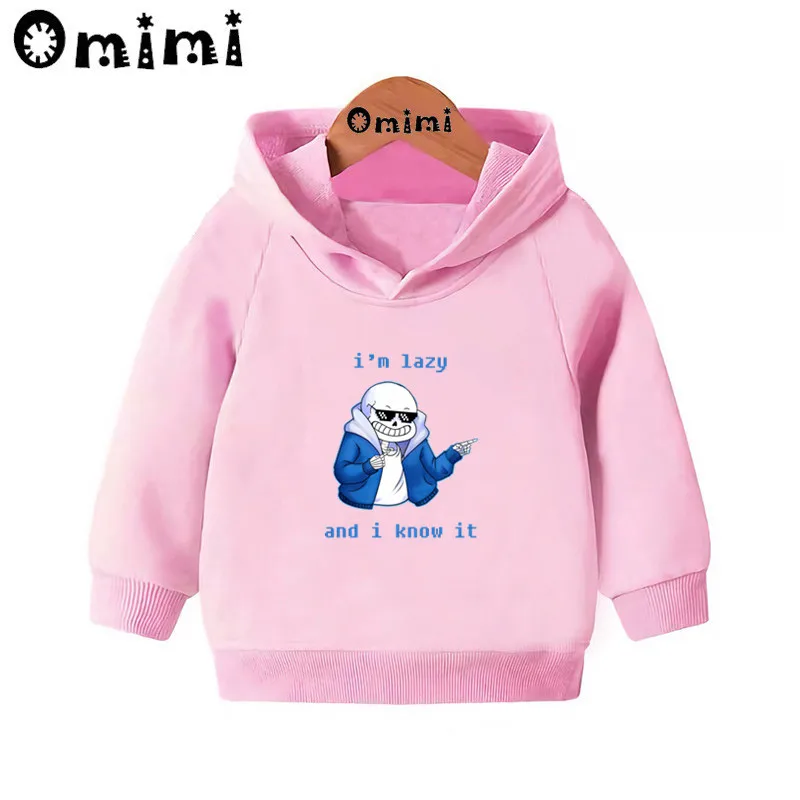 Толстовки с героями мультфильмов «Dabbing Undertale Sans»; детские толстовки с капюшоном; крутой пуловер для малышей; топы для девочек и мальчиков; осенняя одежда; KMT3053