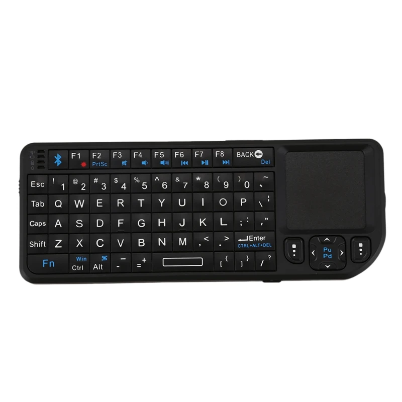 VIBOTON UKB-100-BT Bluetooth английская мини беспроводная клавиатура небольшого размера легкая мультимедийная клавиатура с тачпадом для ноутбука