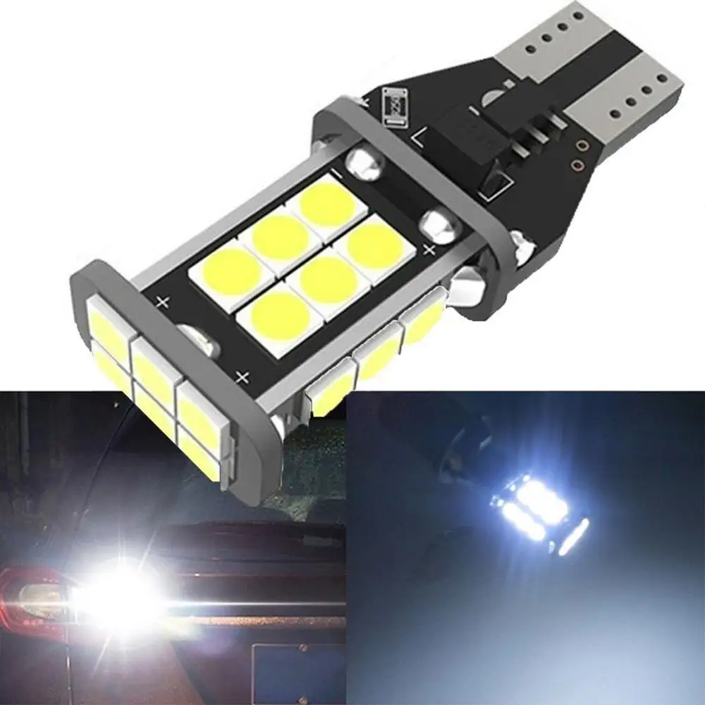 

Car 24W Super Bright 24 SMD LED T15 LED 360 Degrees Car Backup Reserve Lights Bulb Tail Lamp Xenon White