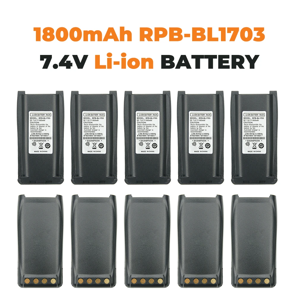 10X Замена Батарея для HYT TC 800M TC-700 TC-700U TC-700V TC-710 номер детали BH1801 BL1703 BL1703Li BL2102 |