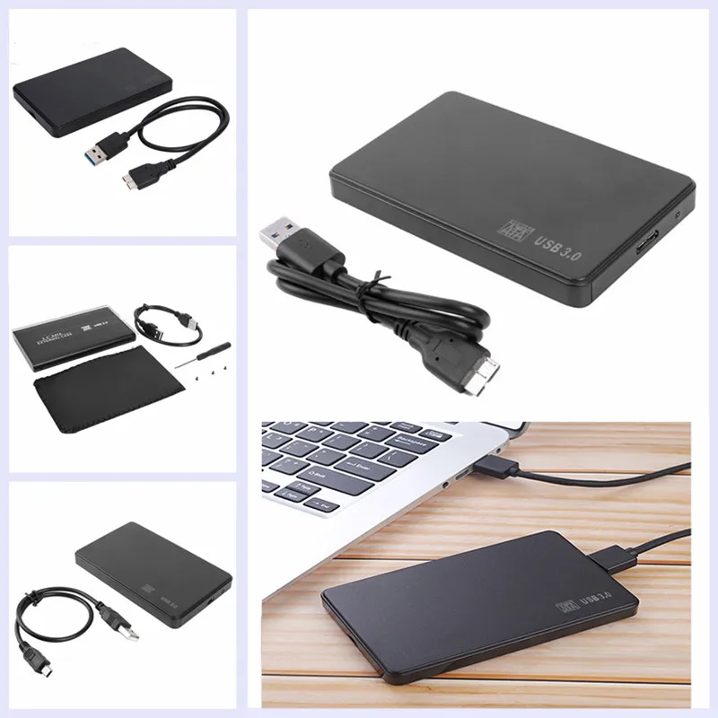 2 5 дюйма Жесткий диск SSD чехол Sata USB 3 0 адаптер бесплатно 6 Гбит/с коробка жесткого