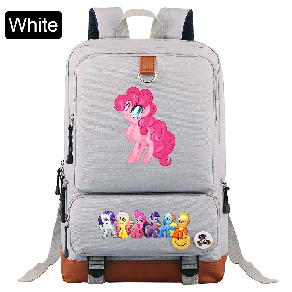 Christmas Cutie My Little Pony Boy Girl Book School bag Women Bagpack Teenagers Schoolbags Men Student Patchwork Backpack