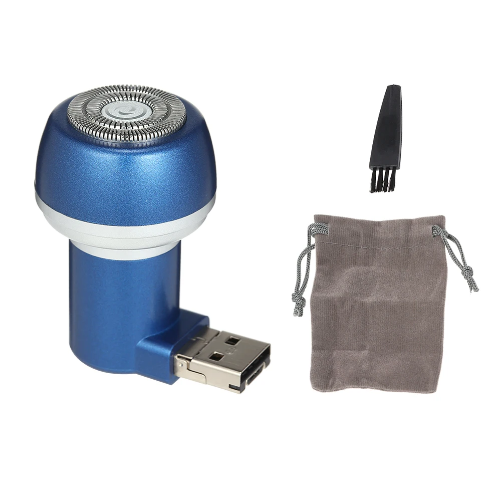 Портативный Путешествия E-электробритва мини бритва USB удаление волос на лице для мужчин питание от Android телефона Micro+ USB интерфейс