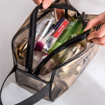 

M001 Hot Waterproof Transparent make-up Bags Thickening Translucent Travel Makeup bag Hand Wash gargle bag PVC Cosmetic bags