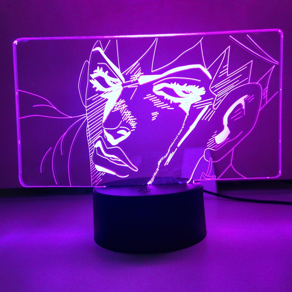 

Аниме, JoJo, невероятные приключения, Rohan Kishibe, 3d лампа для спальни, декоративный светильник, подарок на день рождения для него, Jojo, светодиодный светильник