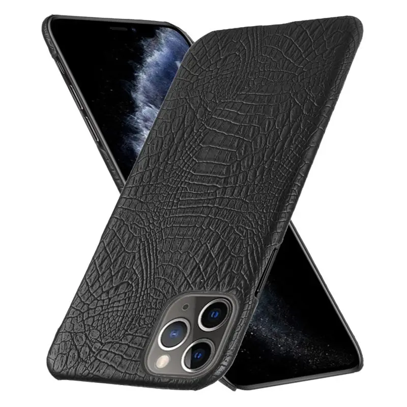 Тонкие чехлы из крокодиловой кожи для телефонов iPhone 11 Pro Max задняя крышка