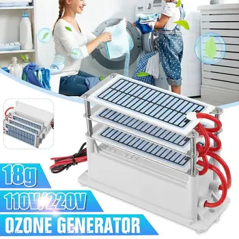 

18g/h Ozone Generator Portable Ozonizer Water Purifier Air Cleaner Sterilizer Treatment Formaldehyde Removal AC 110V