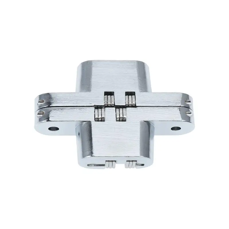 

WINOMO Stainless Steel Cross Concealed Hinge High-Grade Concealed Hinge Folding Hinge For Door Cabinet Buffet Table Home