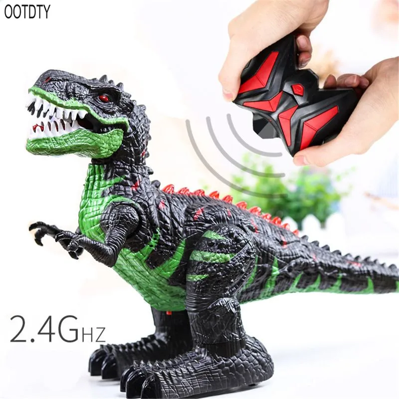 

Remote Control Dinosaur for Kids Boys Girls, Electronic RC Toys Educational Walking Tyrannosaurus Rex Dinosaur with Lights and S