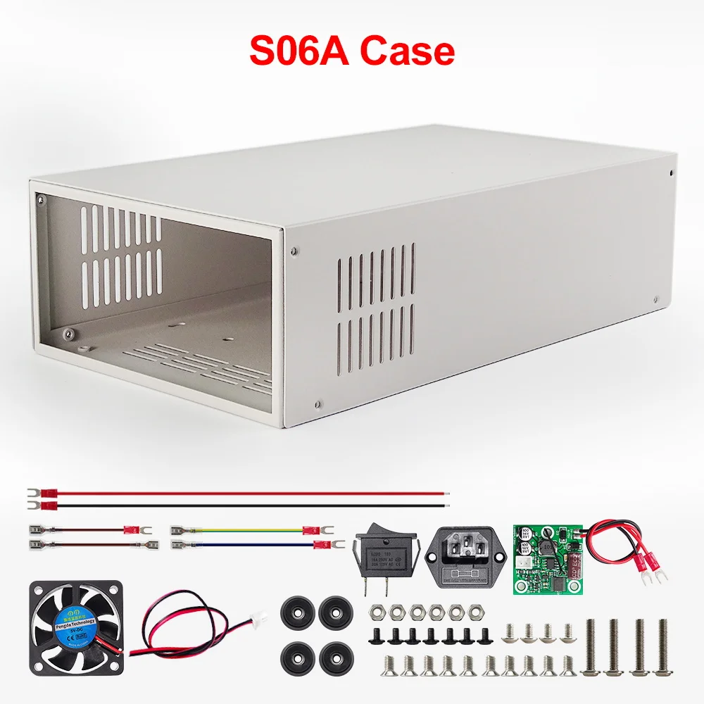 S06A Case RD RD6006 RD6006W USB WiFi DC-DC Напряжение Ток понижающий модуль питания понижающий преобразователь напряжения вольтметр 60 в 6A - Цвет: S06A Case